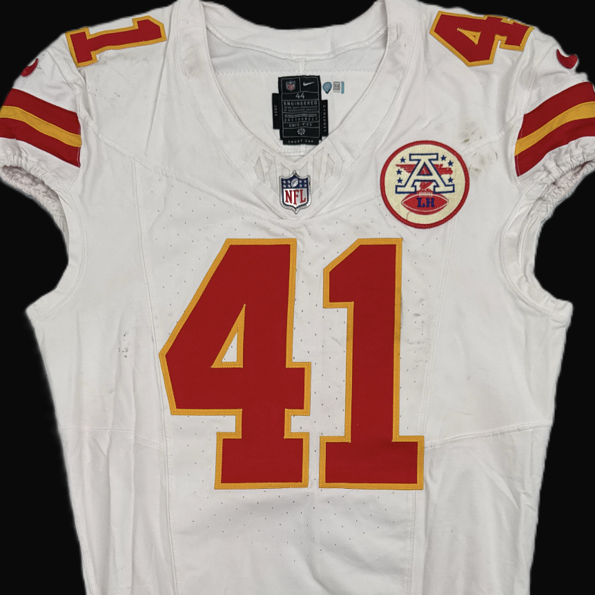 James Winchester GAME-WORN💪09/05/25 Kansas City Chiefs NFL Jersey vs. Los Angeles Chargers
