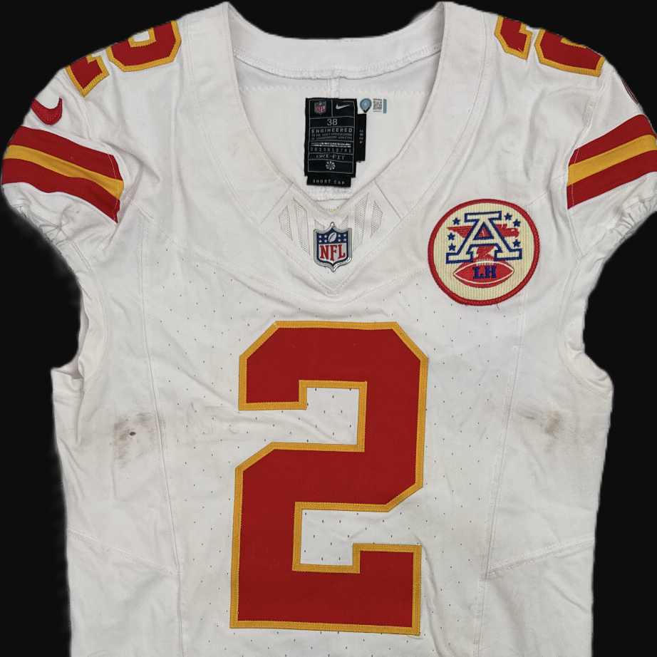 Joshua Williams GAME-USED💪09/05/25 Kansas City Chiefs NFL Jersey vs. Los Angeles Chargers