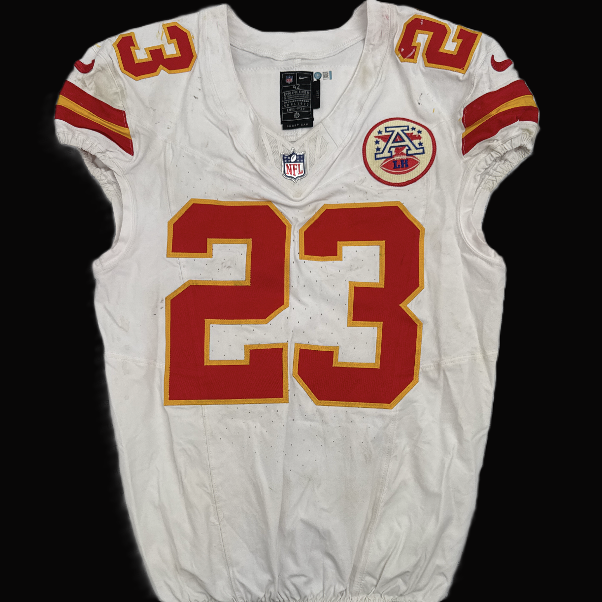 Drue Tranquill GAME-USED💪09/05/25 Kansas City Chiefs NFL Jersey🎽vs. Los Angeles Chargers