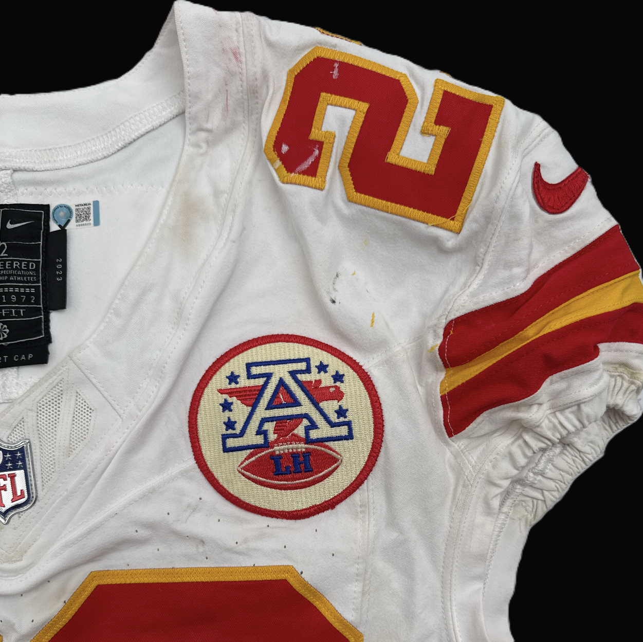 Drue Tranquill GAME-USED💪09/05/25 Kansas City Chiefs NFL Jersey🎽vs. Los Angeles Chargers
