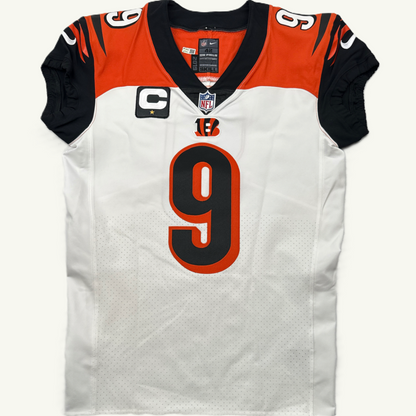 Joe Burrow Bengals Team-Issued On-Field Nike NFL Jersey Inc. Captains Patch, Hologram and COA
