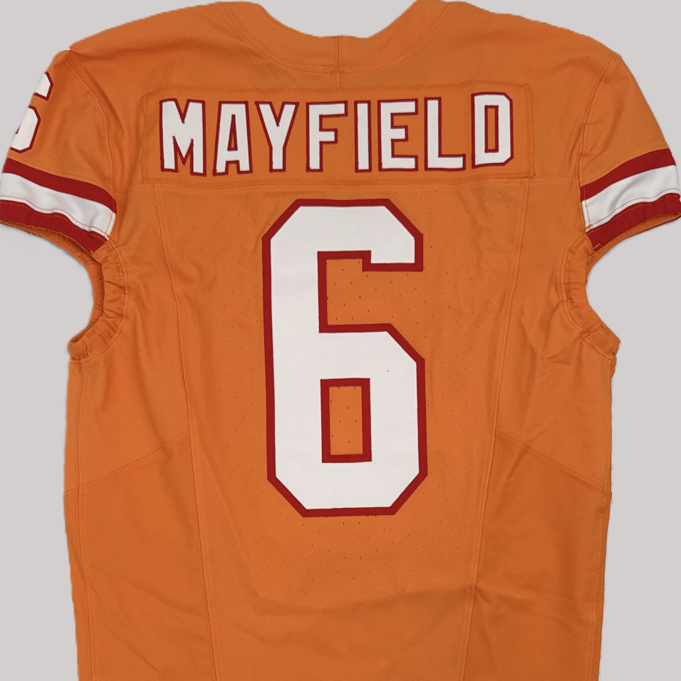 Baker Mayfield TEAM-ISSUED Tampa Bay Buccaneers On-Field NFL Creamsicle Jersey