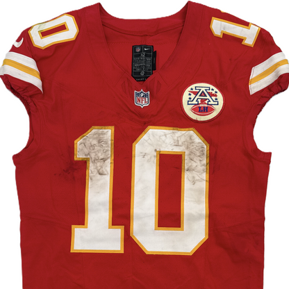 Isiah Pacheco GAME-WORN💪09/14/25 Kansas City Chiefs NFL Jersey🎽vs. Philadelphia Eagles