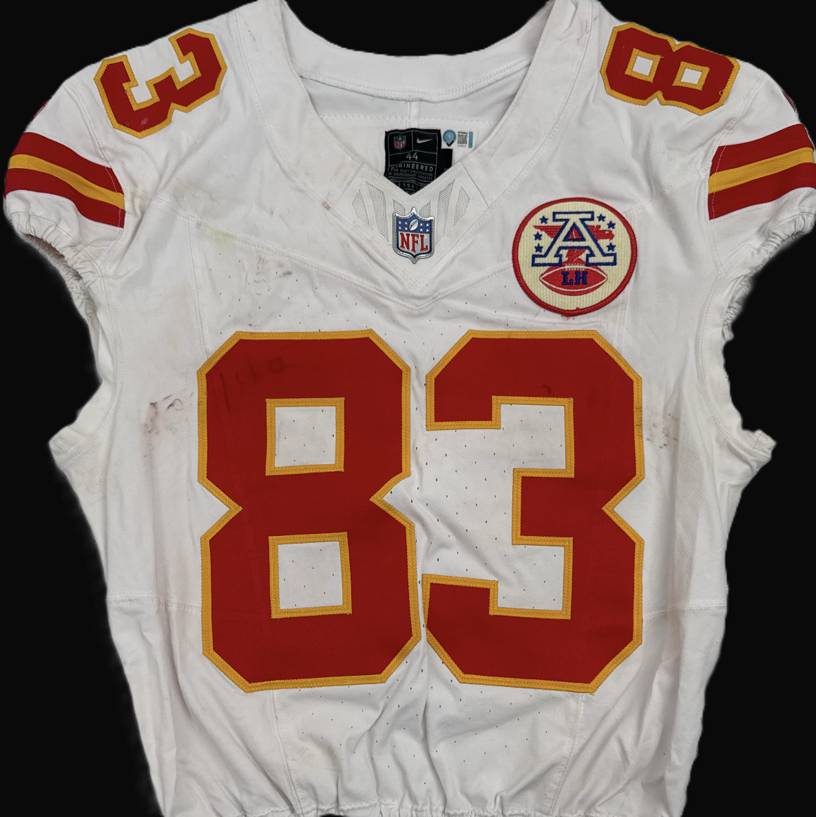 Noah Gray GAME-WORN 09/05/25 Kansas City Chiefs NFL Jersey vs. Los Angeles Chargers inc.COA