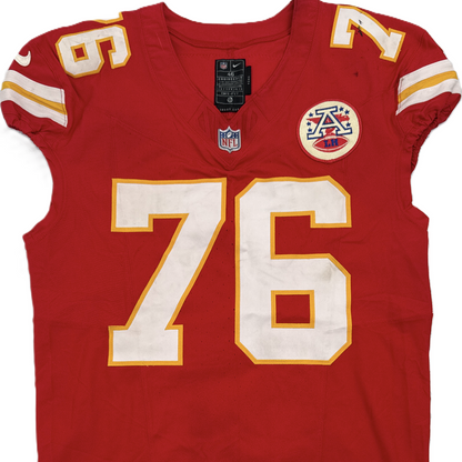 Kingsley Suamataia GAME-USED💪09/14/25 Kansas City Chiefs NFL Jersey🎽vs. Philadelphia Eagles