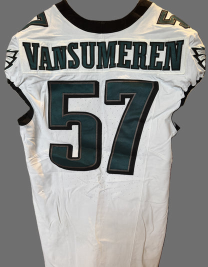 Ben Van Sumeren Game-Worn💪09/06/2024 Philadelphia Eagles🦅NFL Jersey👕 Win vs. Green Bay Packers inc. PSA COA