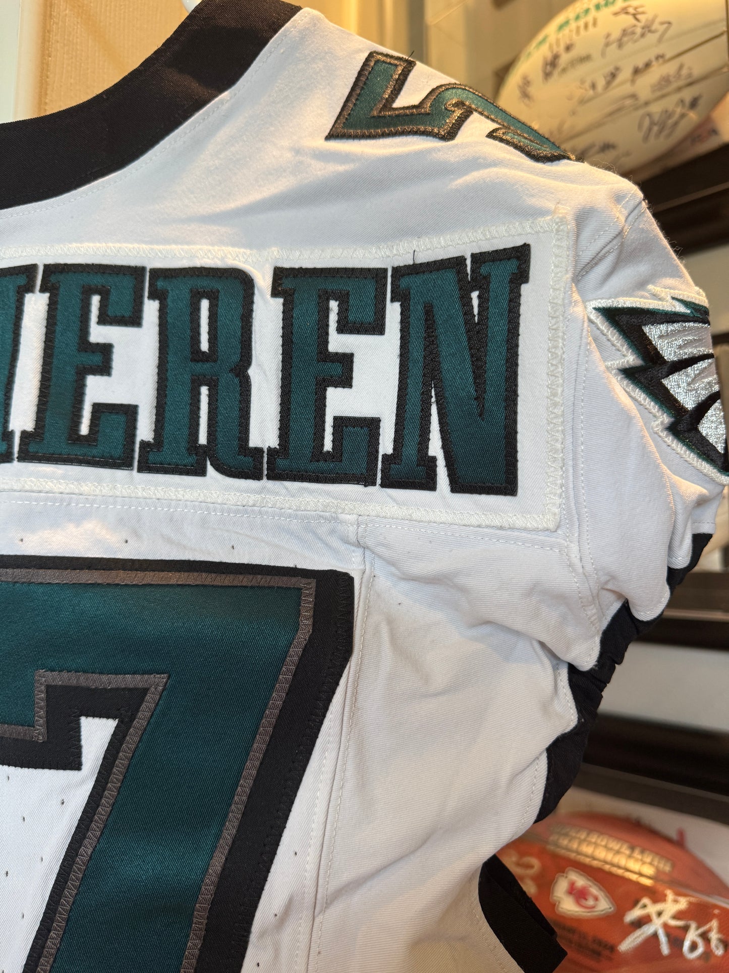 Ben Van Sumeren Game-Worn💪09/06/2024 Philadelphia Eagles🦅NFL Jersey👕 Win vs. Green Bay Packers inc. PSA COA