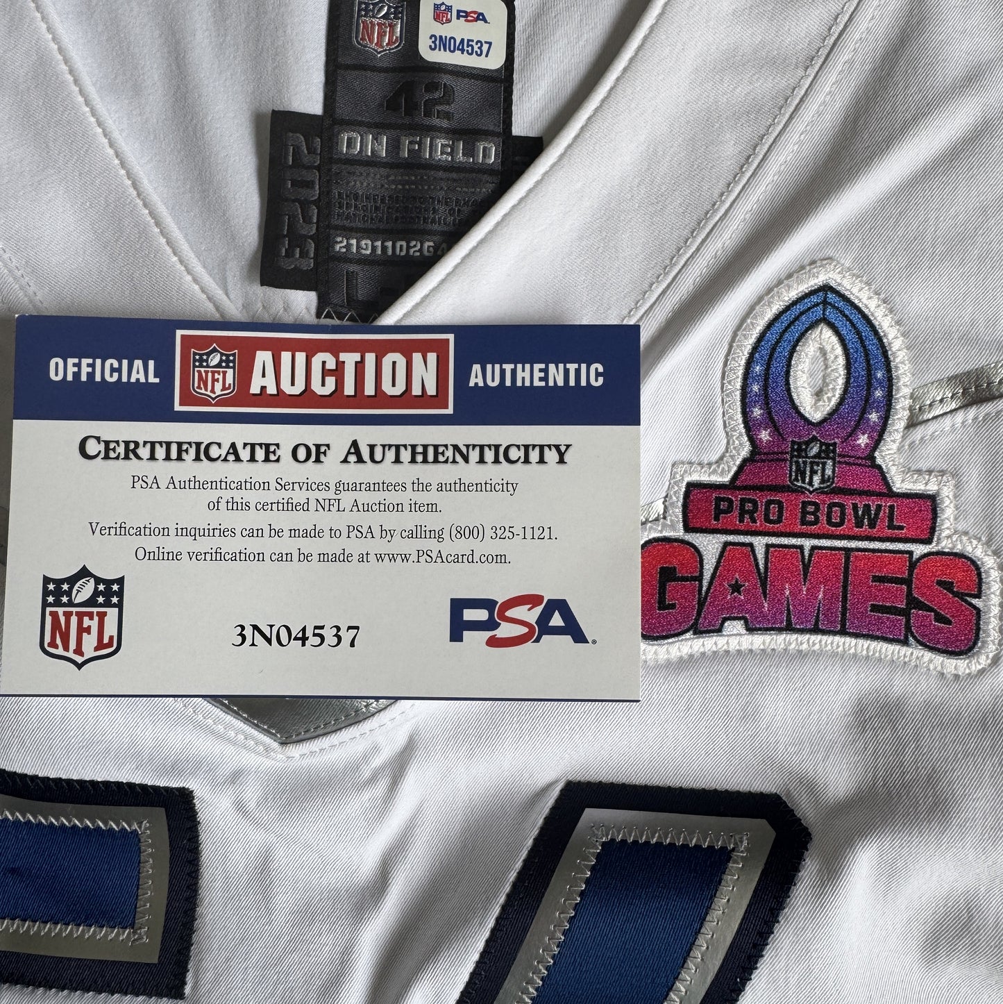 Demario Davis GAME ISSUED 💪 Pro Bowl Games 2024 New Orleans Saints Authentic Nike NFL Jersey 👕 With PSA Authenticity 🛡️