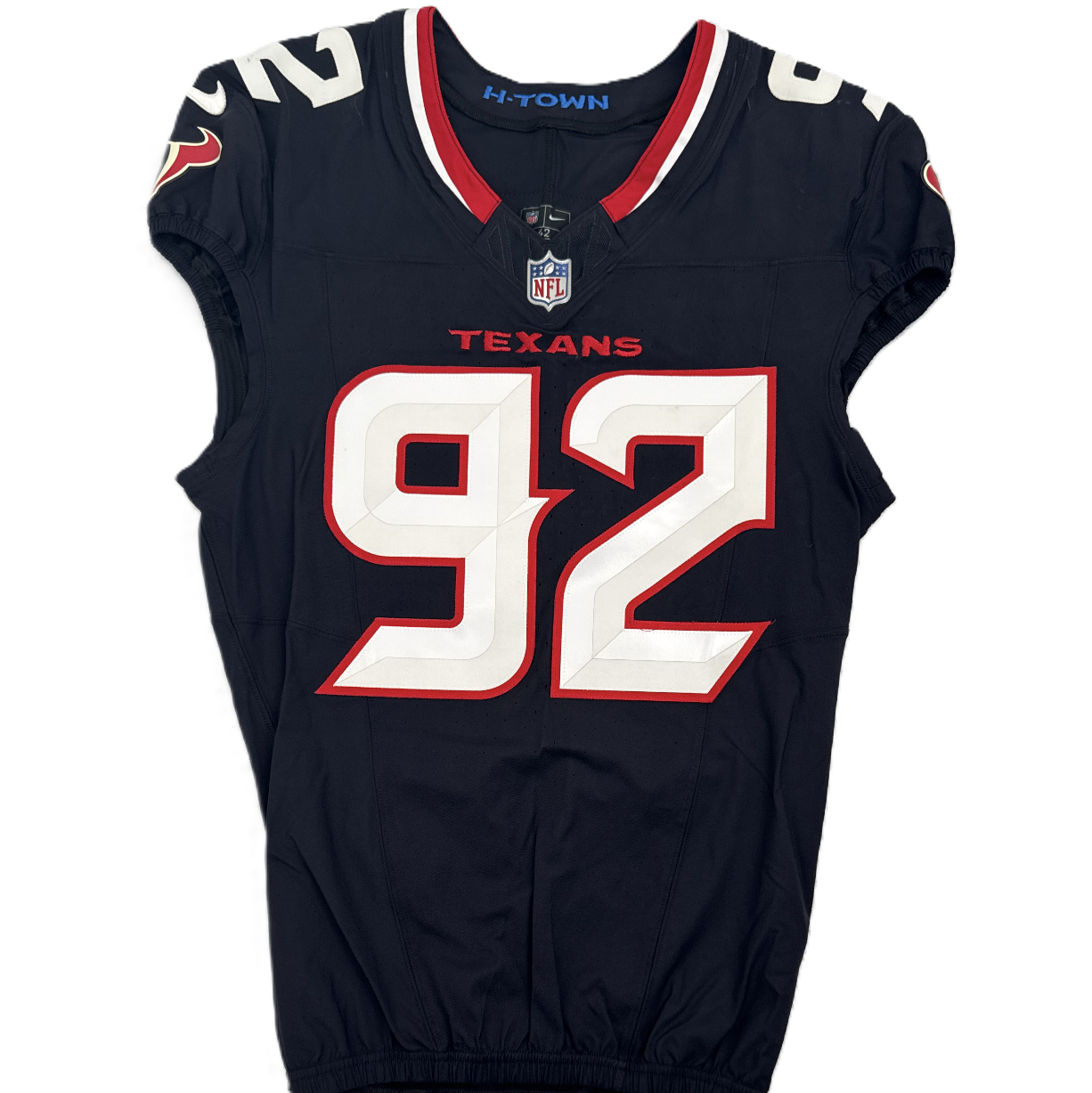 Dylan Horton GAME WORN 💪 09/07/2025 Houston Texans NFL Jersey 🎽 vs. Los Angeles Rams🐏