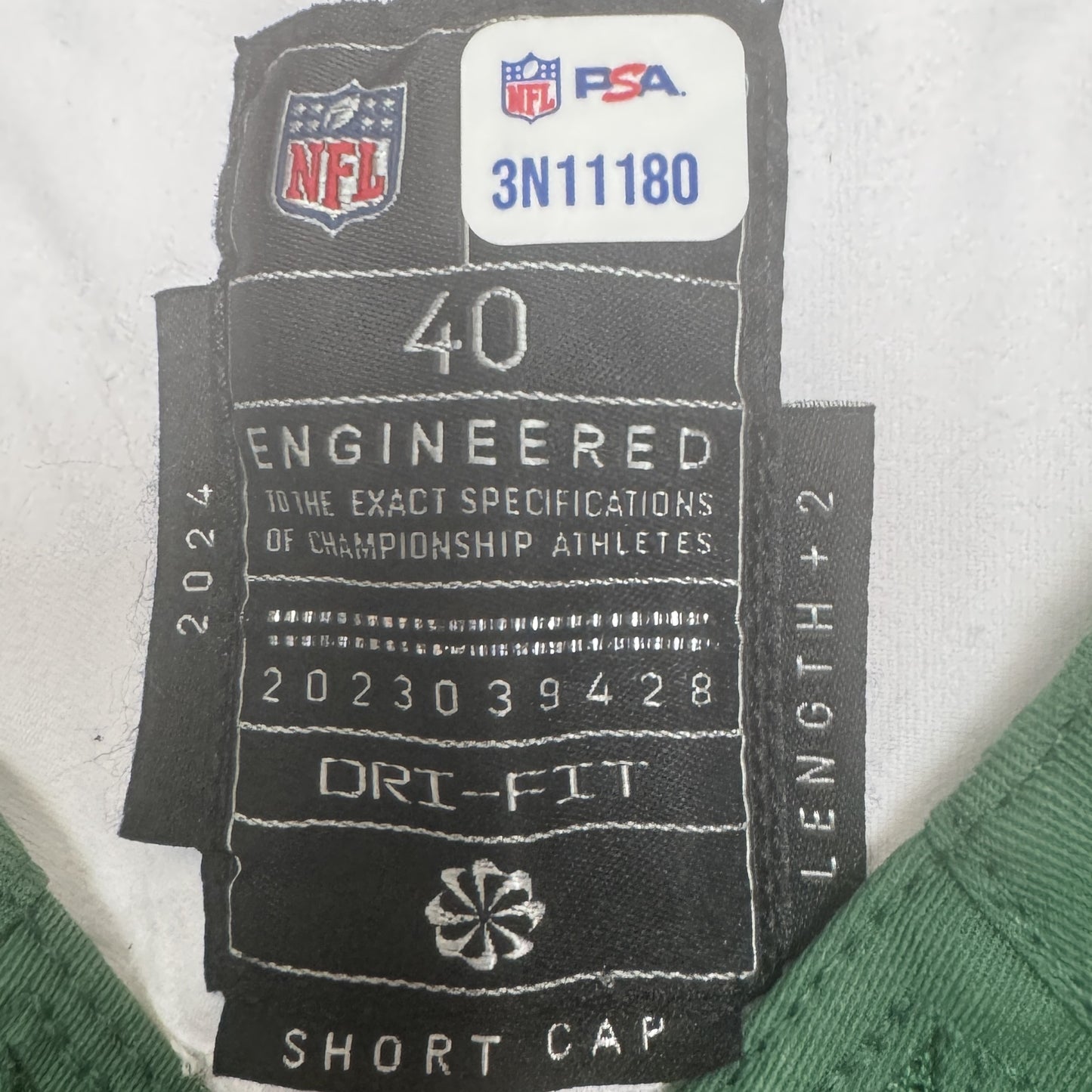 C.J. Mosley GAME USED 💪 10/20/2024 PHOTO MATCHED 📸 New York Jets NFL Nike Jersey👕Inc. PSA COA📄