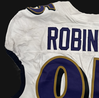 Tavius Robinson GAME-WORN💪09/07/2025 Baltimore Ravens💜NFL Jersey vs. Buffalo Bills🦬