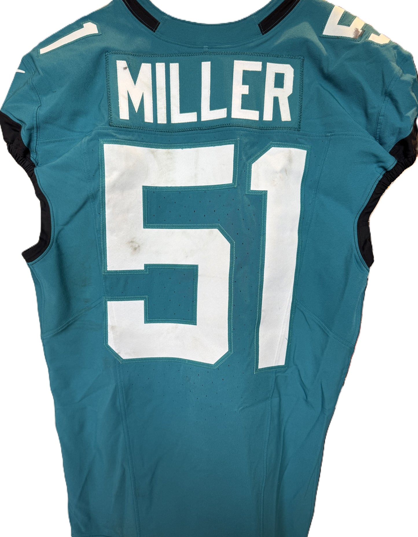 Ventrell Miller GAME WORN 09/07/25 Jacksonville Jaguars 🐆 Nike NFL Jersey 👕 vs. Carolina Panthers First Game of the 2025 Season