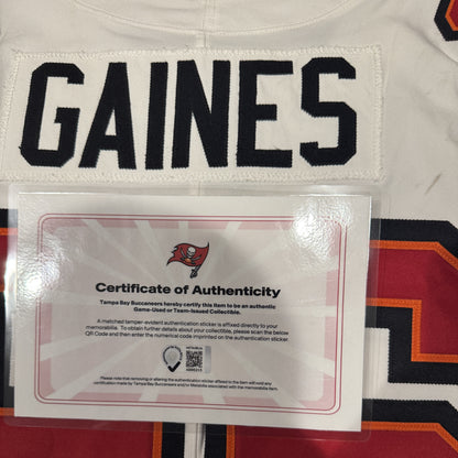 Greg Gaines GAME-WORN 8/23/25 Tampa Bay Buccaneers OnField NFL Jersey vs.Bills