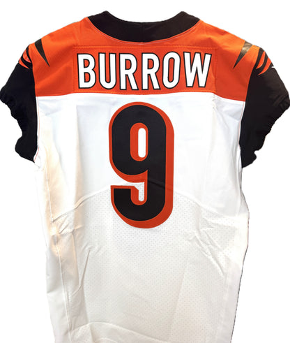 Joe Burrow Bengals Team-Issued On-Field Nike NFL Jersey Inc. Captains Patch, Hologram and COA