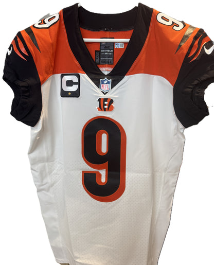 Joe Burrow Bengals Team-Issued On-Field Nike NFL Jersey Inc. Captains Patch, Hologram and COA