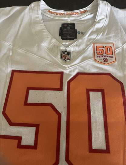 Vita Vea GAME-ISSUED💪Tampa Bay Buccaneers On-Field Nike 1976 Throwback Jersey