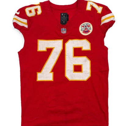 Kingsley Suamataia GAME-USED💪09/14/25 Kansas City Chiefs NFL Jersey🎽vs. Philadelphia Eagles