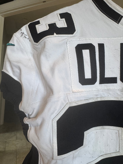 Foye Oluokon GAME-WORN💪09/14/2025 Jaguars🐆NFL On-Field Jersey👕vs.Bengals