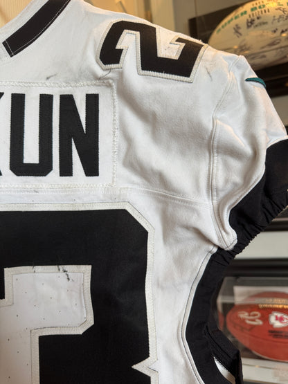 Foye Oluokon GAME-WORN💪09/14/2025 Jaguars🐆NFL On-Field Jersey👕vs.Bengals