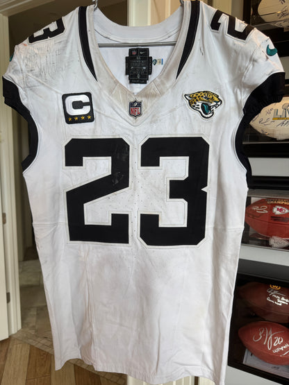 Foye Oluokon GAME-WORN💪09/14/2025 Jaguars🐆NFL On-Field Jersey👕vs.Bengals