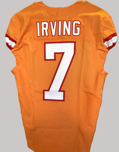 Bucky Irving GAME ISSUED Tampa Bay Buccaneers Nike NFL Creamsicle Jersey Inc.COA