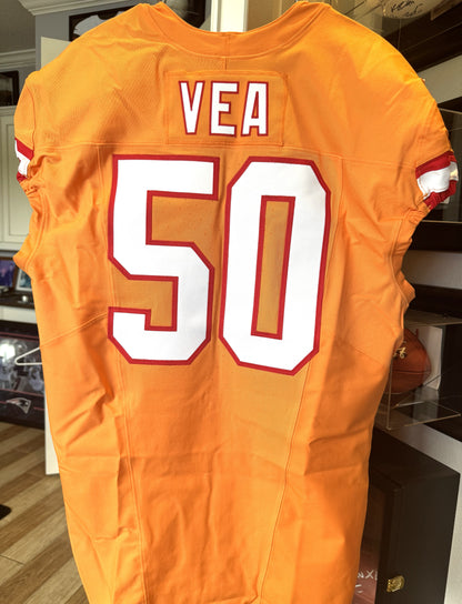 Vita Vea GAME-ISSUED💪Tampa Bay Buccaneers On-Field NFL Creamsicle🟧Jersey👕