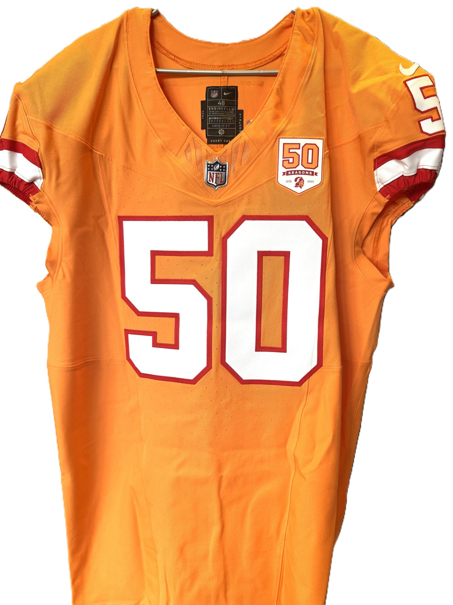 Vita Vea GAME-ISSUED💪Tampa Bay Buccaneers On-Field NFL Creamsicle🟧Jersey👕