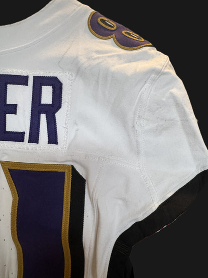 Tez Walker GAME-WORN💪09/07/25 Baltimore Ravens💜NFL Jersey vs. Buffalo Bills inc.COA📄