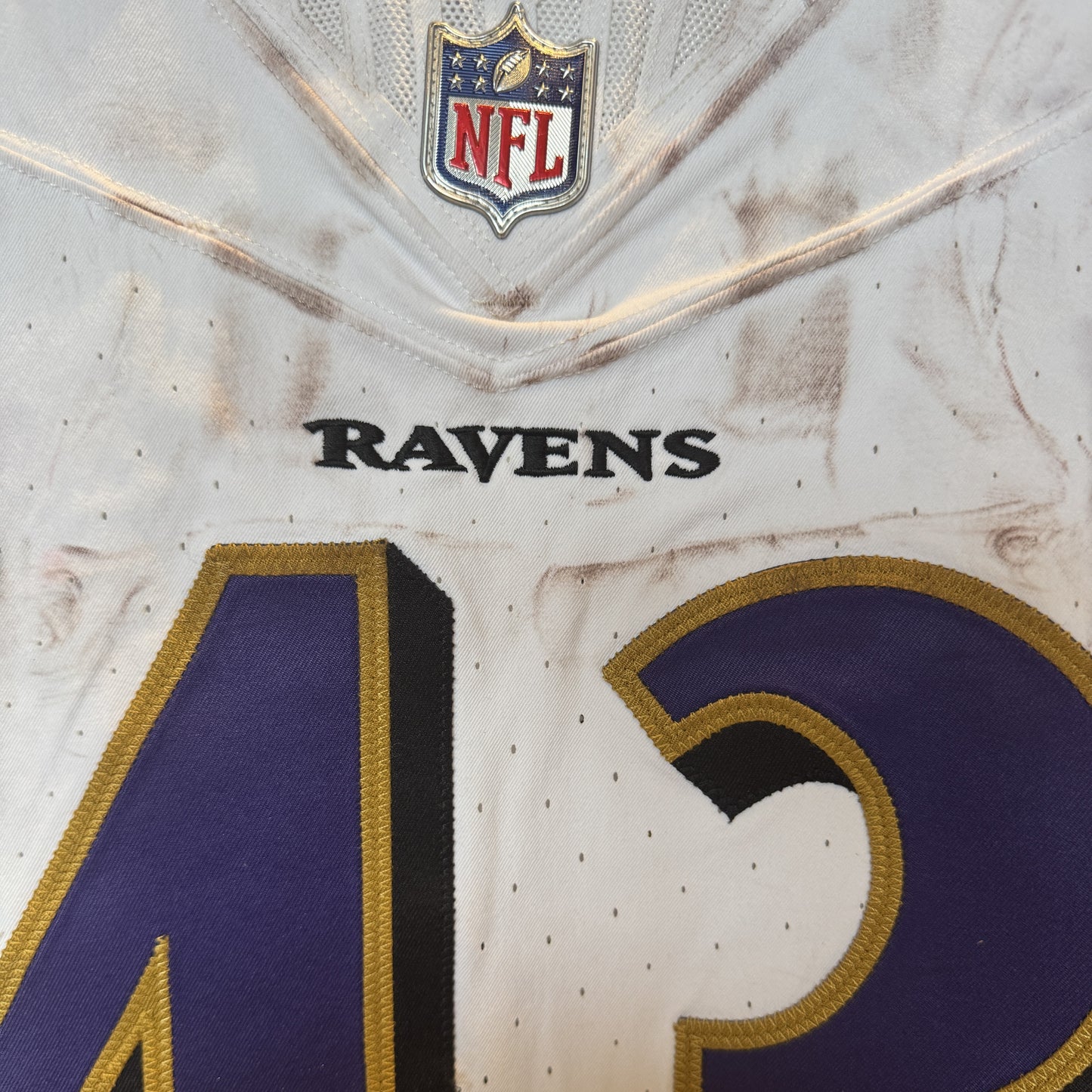 Justice Hill GAME-WORN💪09/07/25 Baltimore Ravens💜NFL Jersey vs.Bills includes COA