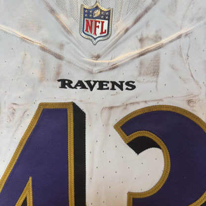Justice Hill GAME-WORN💪09/07/25 Baltimore Ravens💜NFL Jersey vs.Bills includes COA