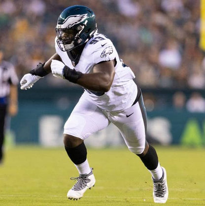 Milton Williams GAME WORN💪09/06/2024 Philadelphia Eagles🦅Nike NFL Jersey👕vs. Green Bay Packers matchup in São Paulo, Brazil