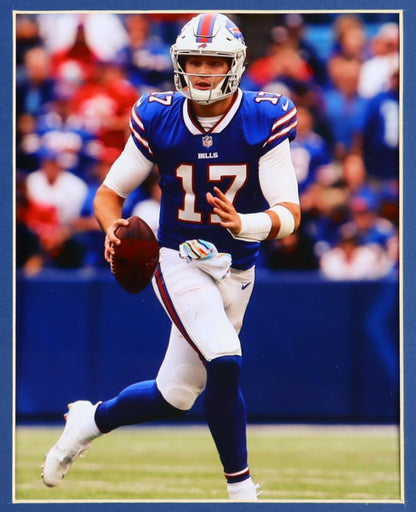 Josh Allen Hand-Signed Buffalo Bills Custom FRAMED Jersey - NFL Memorabilia🏈