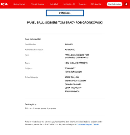 TOM BRADY 🐐 New England Patriots Multi Team Signed 2013 Panel Ball With Patriots Logo Signed By Over 30 Players Inc. Tom Brady, Rob Gronkowski, Stephen Gostkowski, Chandler Jones, Devin McCourty, Rob Ninkovich and Jamie Collins 💥