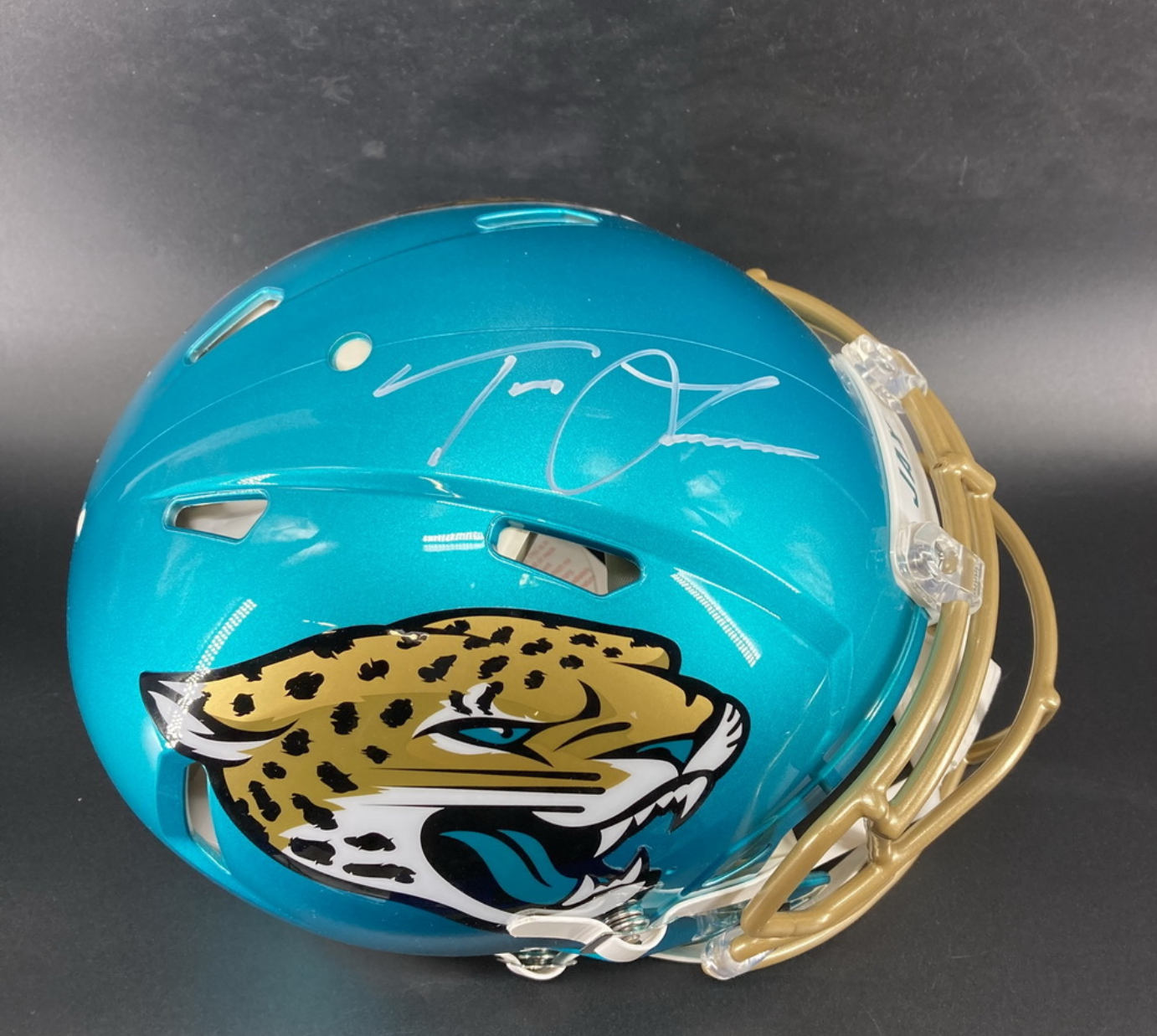 Trevor Lawrence Signed ✍️ Jacksonville Jaguars 🐆 Full-Size Authentic Flash Speed NFL Helmet PSA Authenticated 🛡️