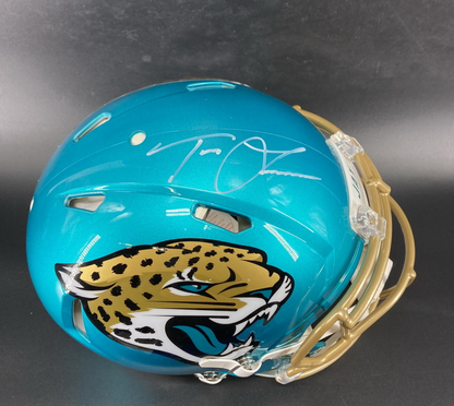 Trevor Lawrence Signed ✍️ Jacksonville Jaguars 🐆 Full-Size Authentic Flash Speed NFL Helmet PSA Authenticated 🛡️