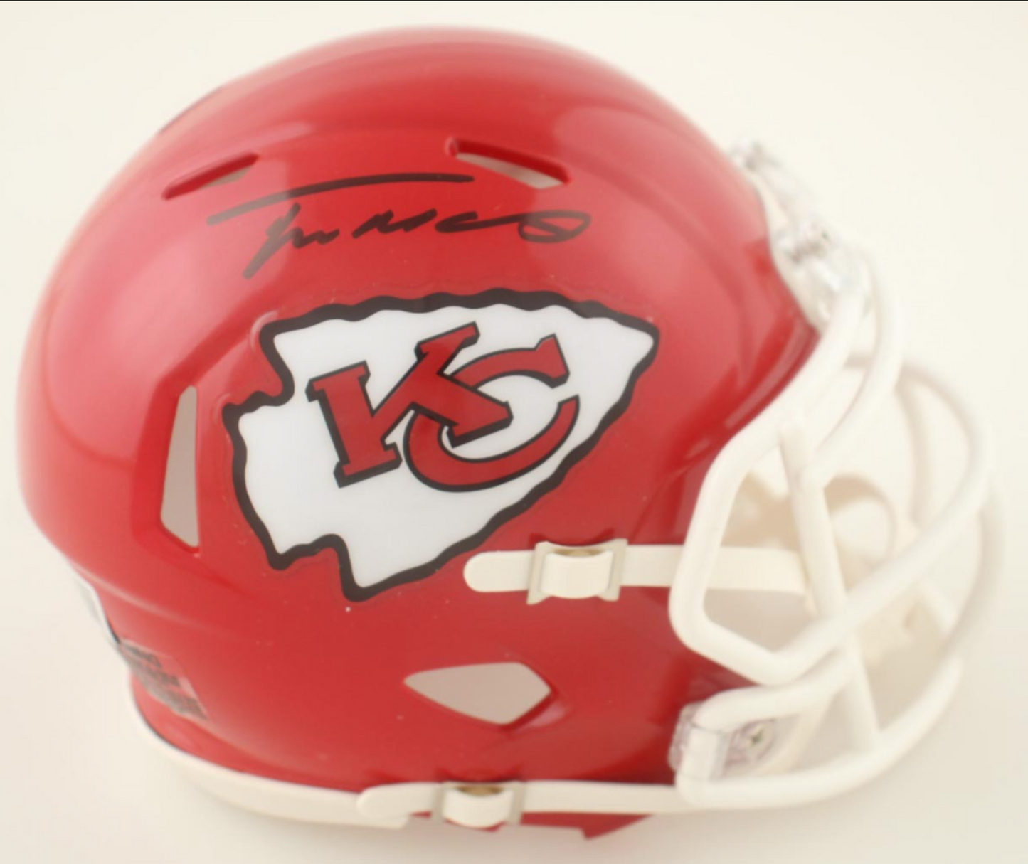 Trent McDuffie Signed✍️Kansas City Chiefs mini Speed Helmet - 💯NFL Memorabilia