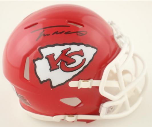 Trent McDuffie Signed✍️Kansas City Chiefs mini Speed Helmet - 💯NFL Memorabilia