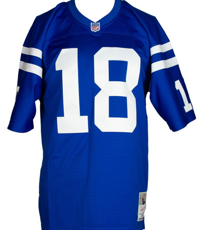 Peyton Manning Hand Signed Indianapolis Colts Mitchell & Ness Throwback NFL Jersey Inc. Fanatics Authenticity 🛡️
