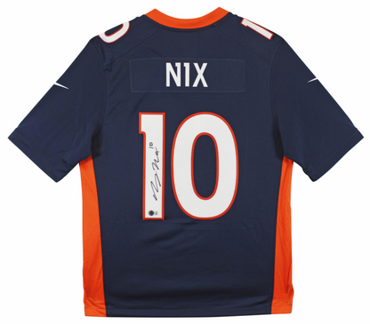 BO NIX Signed ✍️ Denver Broncos 🐎 NIKE Limited NFL Jersey - Sports Memorabilia🏈 Inc. Authentication 🛡️
