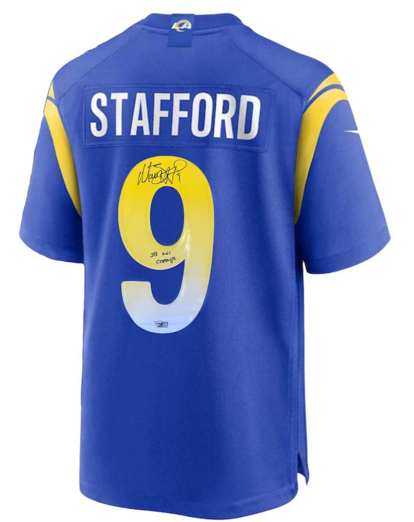 Matthew Stafford Signed✍️ Los Angeles Rams Nike Jersey Inscribed SB LVI Champs