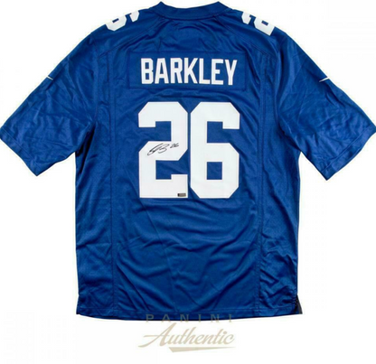 Saquon Barkley Hand Signed ✍️ New York Giants Nike NFL Jersey 👕 Also includes Authenticity 🛡️