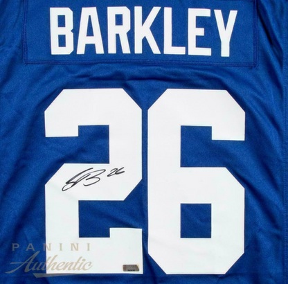 Saquon Barkley Hand Signed ✍️ New York Giants Nike NFL Jersey 👕 Also includes Authenticity 🛡️