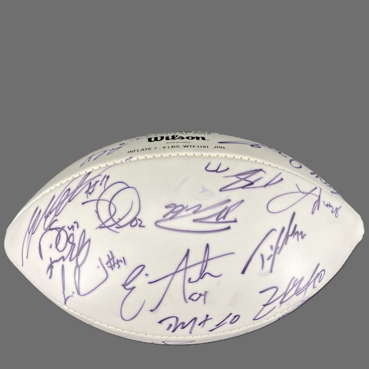 NFL Multi-Signed Pro Bowl Games Wilson Football inc. 20+ Signatures – Rare Collector’s Item💥Russell Wilson, AJ Green, Richard Sherman, Suan Lee, Julio Jones + many more