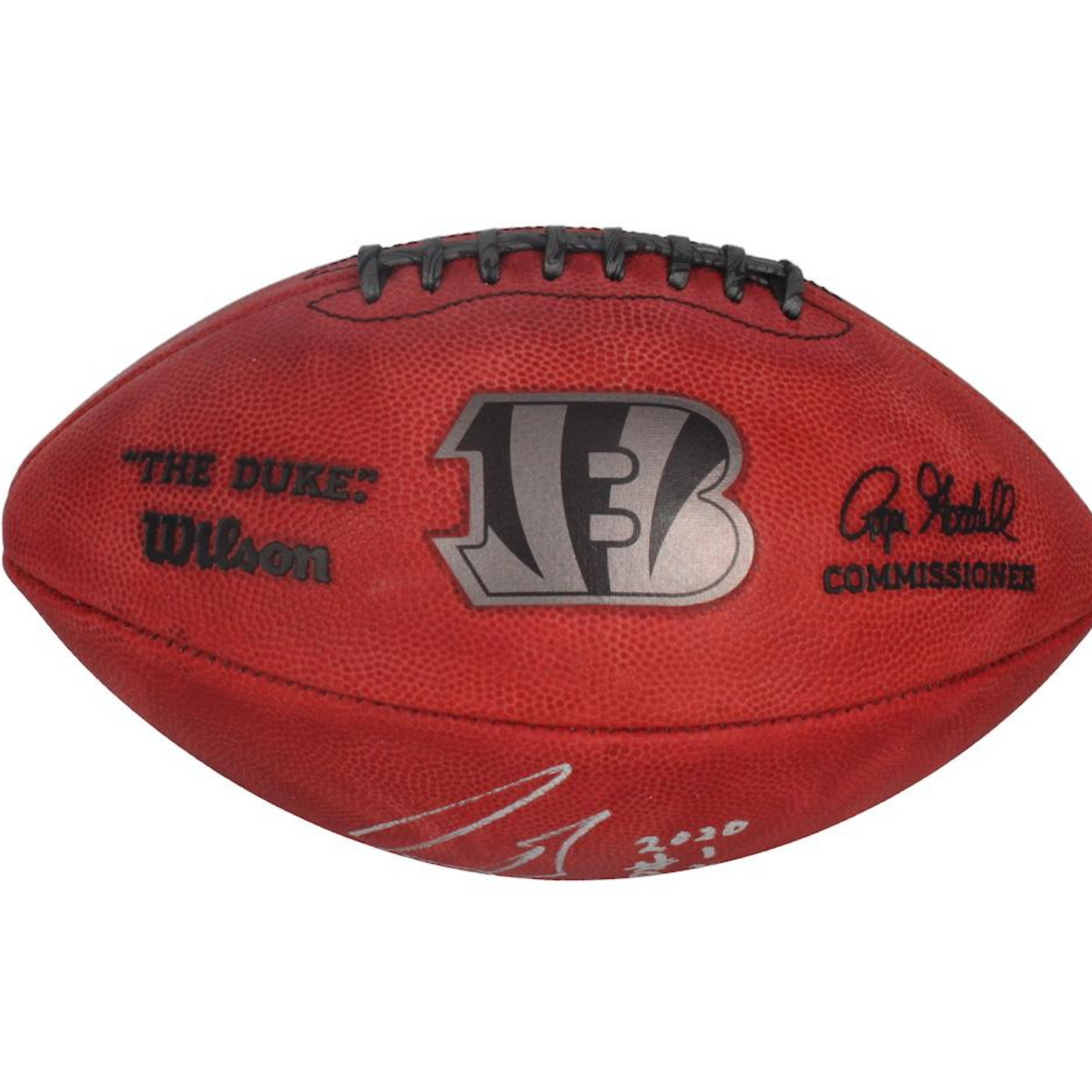 Joe Burrow Cincinnati Bengals Signed LE "The Duke" NFL Official Game Ball Inscribed "2020 #1 Pick" (Fanatics)