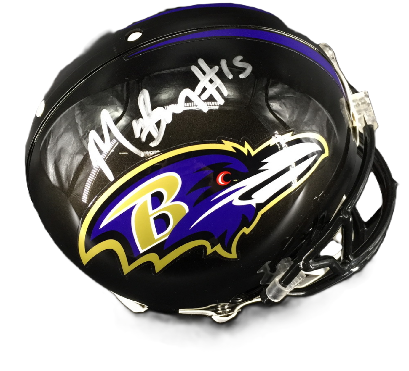 Marquise Brown Signed Baltimore Ravens Full-Size Proline Helmet NFL Memorabilia