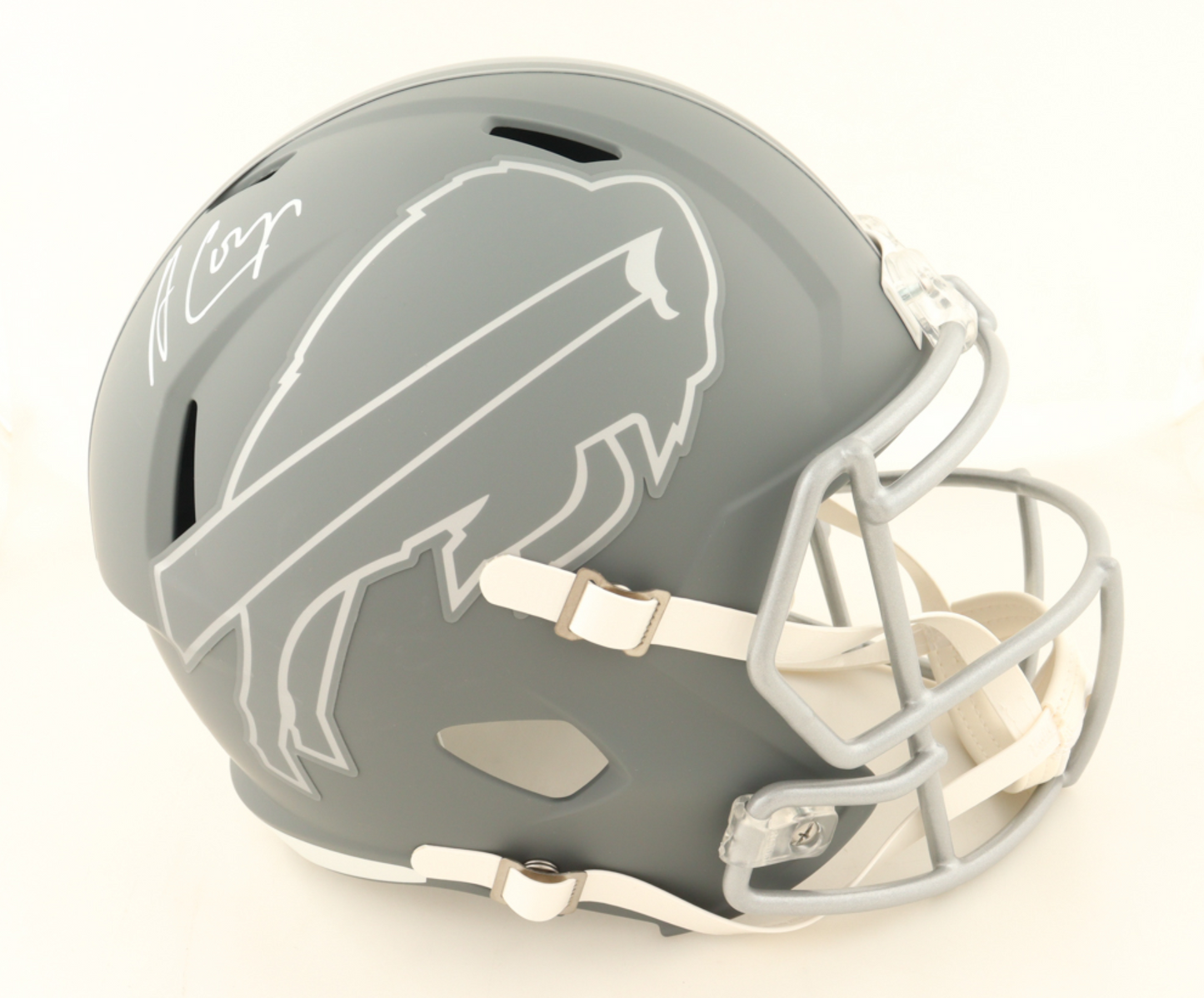 Amari Cooper Hand-Signed Buffalo Bills Full-Size Slate Alternate Speed NFL Helmet
