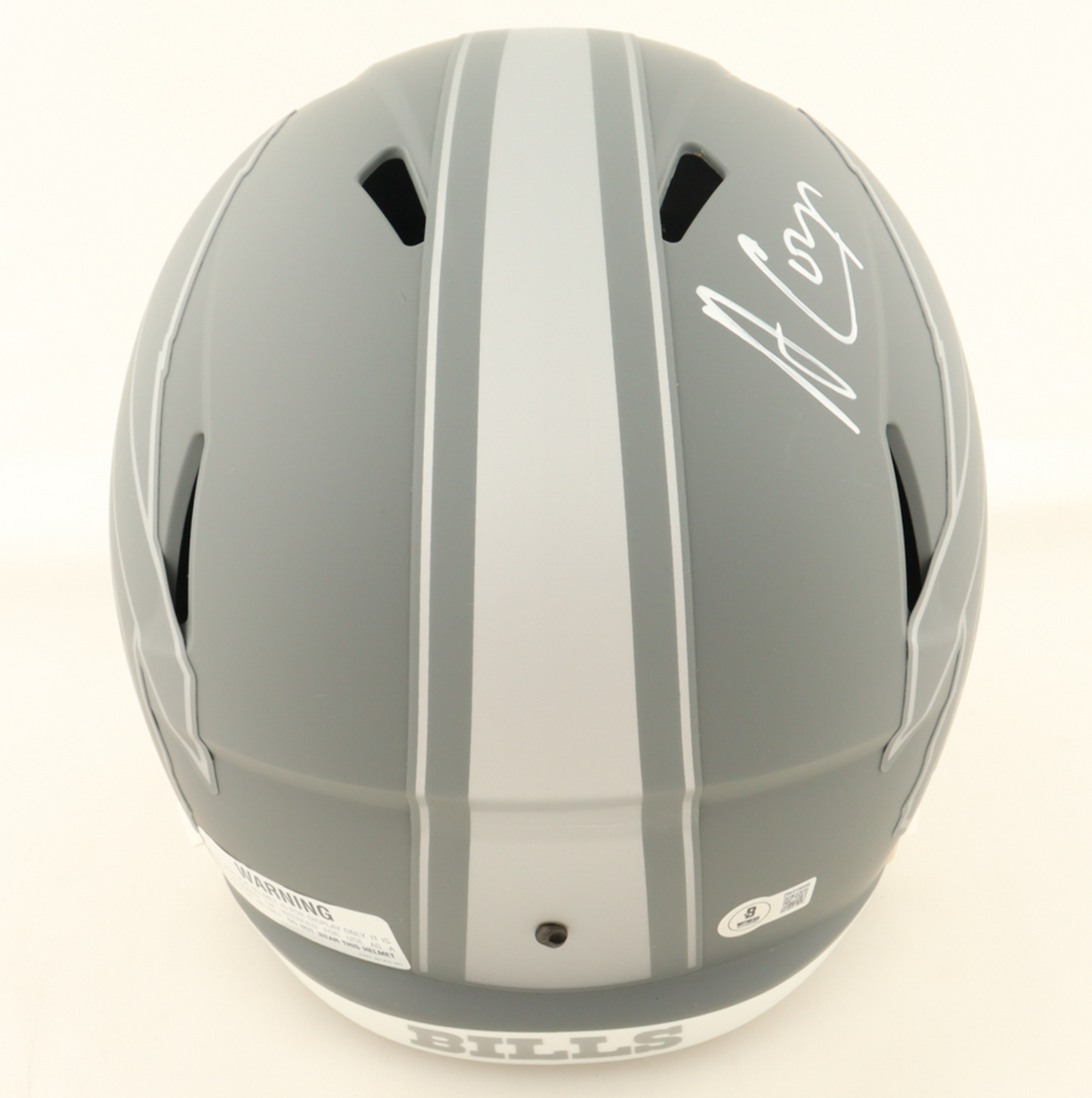Amari Cooper Hand-Signed Buffalo Bills Full-Size Slate Alternate Speed NFL Helmet