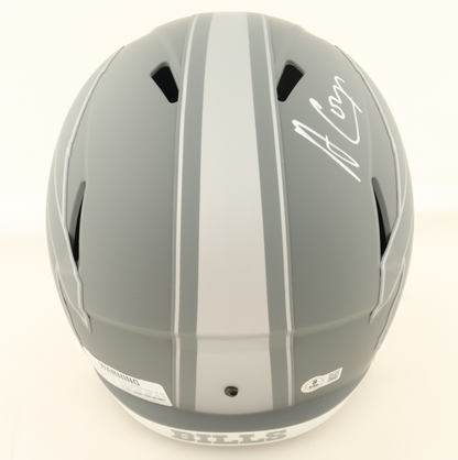 Amari Cooper Hand-Signed Buffalo Bills Full-Size Slate Alternate Speed NFL Helmet