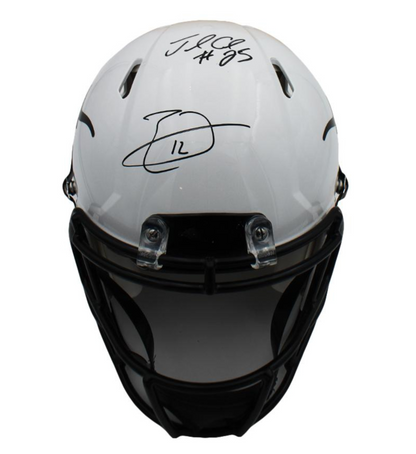 Jamaal Charles & Earl Thomas Hand-Signed Texas Longhorns🐂 Full-Size Authentic Speed NFL Helmet 🏈