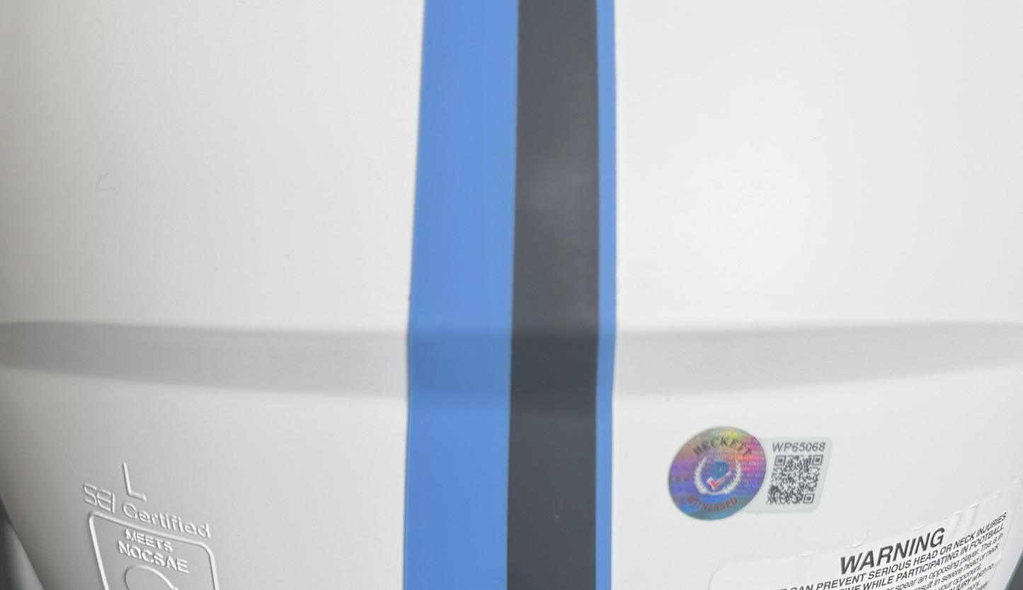 A J Brown Hand-Signed🖊️Tennessee Titans Full-Size Authentic On-Field Lunar Eclipse Alternate Speed Helmet Inscribed "Titan Up"💥